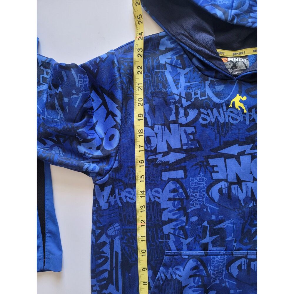 Nike Men's Lot of 2 Dri-FIT Tops Blue XL Graphic Hoodie & Small T-Shirt #-0315